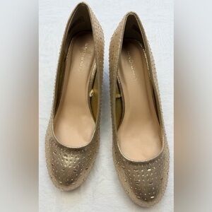 Bandolino Gold Studded Heels